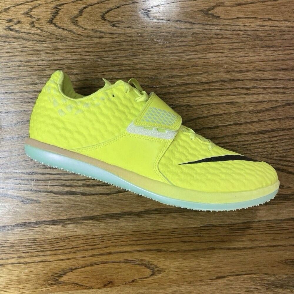 Nike High Jump Elite Men's Size 6 6.5 8 8.5 9 Track & Field Spikes Volt Yellow